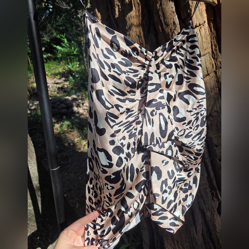 Alexandre‎ Vauthier Silk Leopard Print Pencil Skirt - Picture 4 of 8
